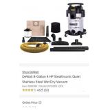 4 Pcs DeWalt 8-Gallon 4 HP Stealthsonic Quiet S