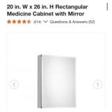 4 pcs 20 in. W x 26 in. H Rectangular Medicine