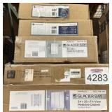 5 Pcs Assorted Glacier Bay Medicine Cabinets