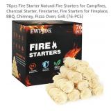 32 Pcs 76pcs Fire Starter Natural Fire Starters