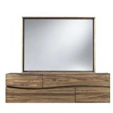 1 pc Ocean Solid Wood Floating Glass Mirror in
