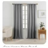 50 pcs GAP HOME Gray window curtain pair c