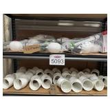 40 Pcs PVC and Toilet Repair Items (25) 3" PVC