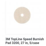 3 cases of5/case 3M TopLine Speed Burnish Pad