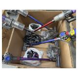 5 Pcs Dyson Vacuums - Visible Use