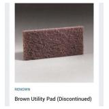 21 boxes of 5 pcs Renown Brown Utility Pad