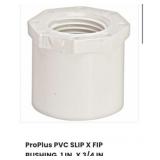 1200 pcs 99192 PVC SCH 40 SLIP X FIP BUSHING 1""