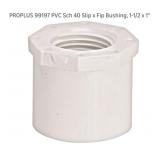 600 pcs 99197 PVC Sch 40 Slip x Fip Bushing,