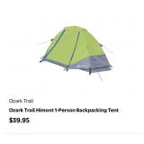 12 pcs Ozark Trail Himont 1-Person Backpacking