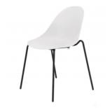 4 pcs Dining Chair With White Poly Shell And