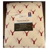 24 pcs Mainstays Flannel Sheet Set King Size
