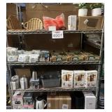 Assorted Items Pictured On Shelf