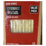 16 boxes of 12 pcs each Everbilt 3-1/2 in. Satin