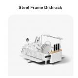 3 pcs SimpleHuman Steel Frame Dishrack with K