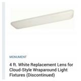 12 pcs Monument 4 ft. White Replacement Lens for