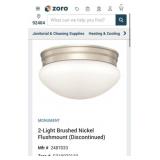 21 pcs Monument 2487033 2-Light Brushed Nickel