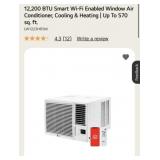 (1) 12,200 BTU Smart Wi-Fi Enabled Window Air