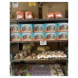 Assorted  Items On Rack