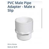200 Pcs 1- 1/4" PVC Male Pipe Adapter