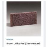 21 boxes of 5 pcs Renown Brown Utility Pad