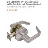 12 pcs U.S. LOCK 3000 GR1 Classroom Lever Us26d,