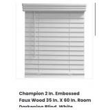 10 pcs Champion 2 In. Embossed Faux Wood 35 In. X