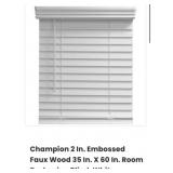 10 pcs Champion 2 In. Embossed Faux Wood 35 In. X