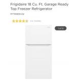 (1) Frigidaire 18 Cu. Ft. Garage Ready Top