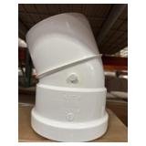 48 pcs 6"X22-1/2D PVC BEND ST SEWER GXSP HARCO