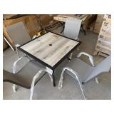 5 pc patio set (4 chairs ) (1) table