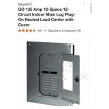 4 pcs Square D QO 125 Amp 12-Space 12-Circuit
