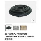 6 pcs RPM PRODUCTS RSC58R50 DISHWASHER HOSE 5/8 IN