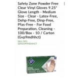 5 boxes of 1000 pcs Safety Zone Powder Free C