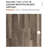263 Sq. Ft. Grey Oak 7 mm T x 8 in. W Laminate