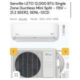 1) NEW Senville LETO 12,000 BTU Single Zone