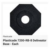 22 pcs Plasticade 7200-RB-8 Delineator Base