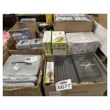 Assorted Items: Home Items, Glass Protectors, a
