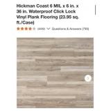 263 Sq. Ft. Hickman Coast 6 MIL x 6 in. x 36 in.