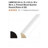 10 Packs of 20 pcs LWM105 3/4 in. D x 3/4 in. W x
