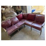Patio sectional  ( red -chilli cushions)