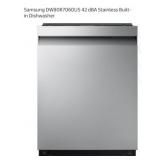(1) Samsung DW80R7060US 42 dBA Stainless B