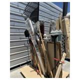 Assorted Items Pictured- Outdoor Tools, Roofing