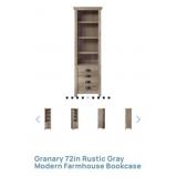 (1) Granary 72in Rustic Gray Modern Farmhouse