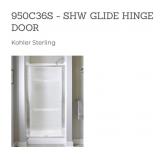 (1) STERLING 950C-36S Shower Door Pivot 64"H x