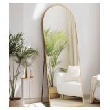 2 pcs Arched Full Body Mirror (1 gold) (1 Black)