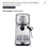 (1) Breville Bambino Espresso Machine BES450,