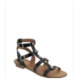 42 pairs Time and True Black Studded Gladiator