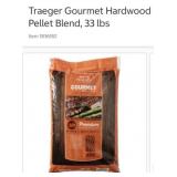 9 bags Traeger Gourmet Blend 33 Ibs Wood Pellets