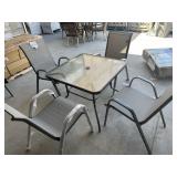 5 pcs Patio Set with One Table and 4 Chairs