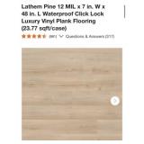 276 sq. Ft. Lathem Pine 12 MIL x 7 in. W x 48 i